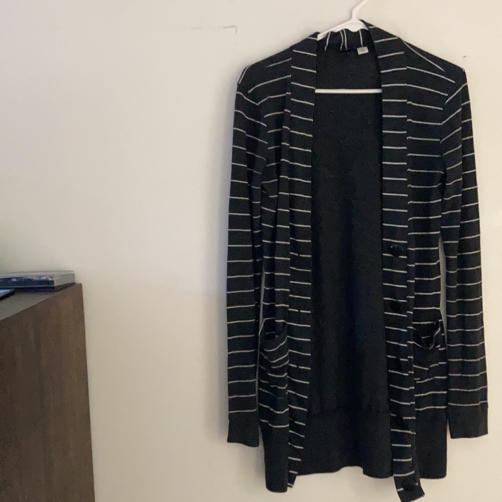 BDG long striped cardigan
